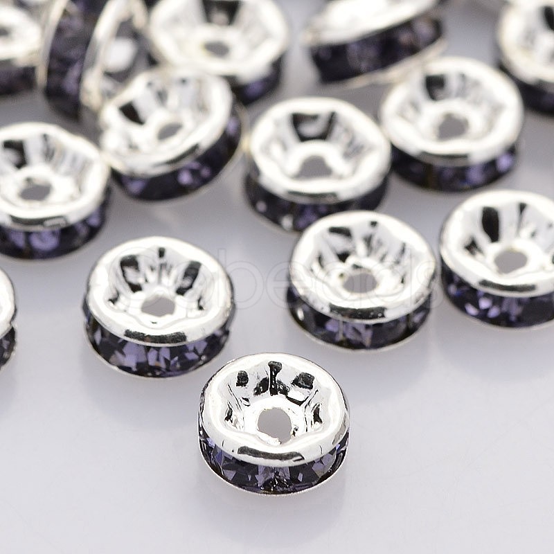 Cheap Brass Rhinestone Spacer Beads Online Store Cobeads