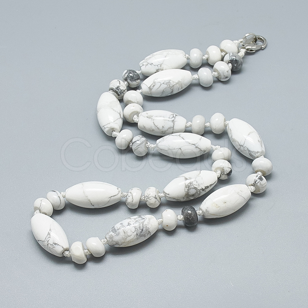 Cheap Natural Howlite Beaded Necklaces Online Store Cobeads