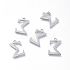 304 Stainless Steel Charms STAS-K215-21P-1
