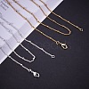 Brass Chain Necklace Making MAK-PH0003-05-4