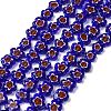 Handmade Millefiori Glass Bead Strands LAMP-J035-10mm-50-1