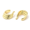 Rack Plating Brass Cuff Earrings for Women EJEW-Q770-25G-2