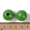 Animal Themes Printed Wood European Beads WOOD-M013-01F-3