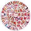 50Pcs DIY Waterproof PVC Picture Stickers PW-WGEAE5B-01-3