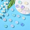 35Pcs Transparent Spray Painted Glass Beads GLAA-YW0001-70-5