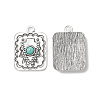 Synthetic Turquoise Pendants FIND-TADZ0001-02AS-2