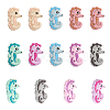CHGCRAFT 14Pcs 7 Colors Food Grade Eco-Friendly Silicone Beads SIL-CA0002-29-1