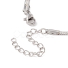 304 Stainless Steel Herringbone Chains Bracelet for Men Women BJEW-D450-01P-03-3