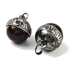 Natural Tiger Eye Sphere Pendants G-Q163-07AS-02-2