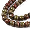 Natural Unakite Beads Strands G-T138-142-3