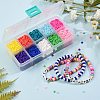 110G 10 Colors Handmade Polymer Clay Beads CLAY-SZ0001-28-4