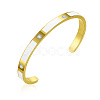 Stylish Stainless Steel Carbon Fiber Cuff Bangles Fashion Jewelry Accessory DQ5903-1-1