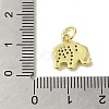 Real 18K Gold Plated Brass Pave Cubic Zirconia Pendants KK-M283-02A-01-3