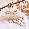 Eco-Friendly Brass Earring Hoops Findings KK-TA0007-40-11