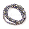 Electroplate Glass Beads Strands EGLA-A034-J4mm-G01-2