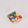   50 Pcs Mixed Color Fish Wood Beads Gifts Ideas for Children's Day WOOD-PH0002-08M-LF-6