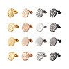 32Pcs 16 Styles 304 Stainless Steel Ear Stud Findings STAS-TA0001-37-10