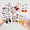 48 Sheets 8 Styles Paper Make a Face Stickers DIY-WH0467-002-5