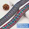 Ethnic Style Embroidery Polyester Ribbons OCOR-WH0033-72-3