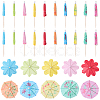 CRASPIRE 2 Bags 2 Styles Umbrella Bamboo & PET Plastic Toothpick Decorations AJEW-CP0007-29-1