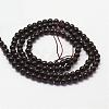 Natural Mahogany Obsidian Beads Strands G-N0189-01-3mm-2