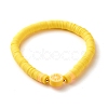 Synthetic Hematite & Polymer Clay Heishi Beads Stretch Bracelets Set BJEW-JB07382-10