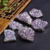 Electroplate Natural Drusy Amethyst Display Decorations PW-WG62588-01-1