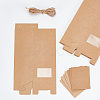 Folding Kraft Paper Box with Visible Window CON-WH0087-98-5