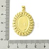 Real 18K Gold Plated Brass Micro Pave Cubic Zirconia Pendants KK-H472-16G-02-3