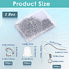 SOFPLATE 300Pcs 304 Stainless Steel French Earring Hooks STAS-SP0001-35-2