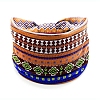 Polyester Boho Stretch Wide Knot Turban Headband PW-WG30577-11-1