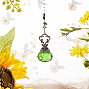Gorgecraft Faceted Glass Round Big Pendant Decorations HJEW-GF0001-09A-4