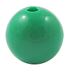 Sea Green Chunky Round Bubblegum Acrylic Solid Beads X-PAB709Y-12-1
