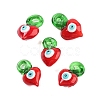 Glass with Enamel Pendants GLAA-M047-02-1