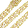 Rhombus Pattern Polyester Ribbon OCOR-WH0079-17A-1