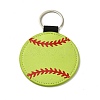 Sport Theme PU Leather Keychain SJEW-K002-08P-03-1