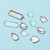 36Pcs 6 Styles 04 Stainless Steel Pendant Cabochon Settings STAS-FS0001-27-3