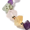 Faceted Natural Amethyst Stretch Beaded Bracelets BJEW-P318-01G-03-2