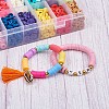 24 Colors Eco-Friendly Handmade Polymer Clay Beads CLAY-TA0001-05-12