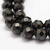 Natural Black Spinel Beads Strands G-G682-23-8mm-3