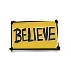 Word Believe Zinc Alloy Brooches JEWB-O014-02-1