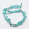 Synthetical Dyed Turquoise Boy's Bead Strand G-P084-02E-2