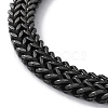 Ion Plating(IP) 304 Stainless Steel Wheat Chain Necklaces NJEW-P288-09AS-3