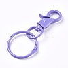 Baking Painted Alloy Swivel Keychain Clasp Findings X-KEYC-WH0016-40G-2