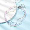Glass Round Beaded Necklace for Women NJEW-JN04479-2