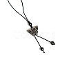 Natural Silver Obsidian Pendant for Mobile Phone Strap PW-WG59344-03-1