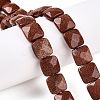 Synthetic Goldstone Beads Strands G-T138-167-1