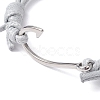 Fish Hook Shape 304 Stainless Steel Link Braclet BJEW-JB09817-01-3