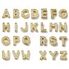 Brass Micro Pave Cubic Zirconia Beads KK-H487-25G-1