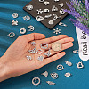 Pandahall 50Pcs 25 Styles Alloy Rhinestone Charms FIND-TA0002-94-15